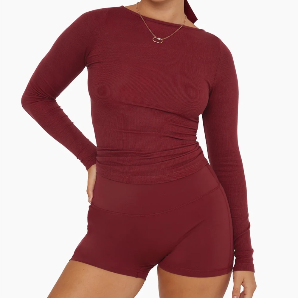 SETactive boatneck sleeve tee